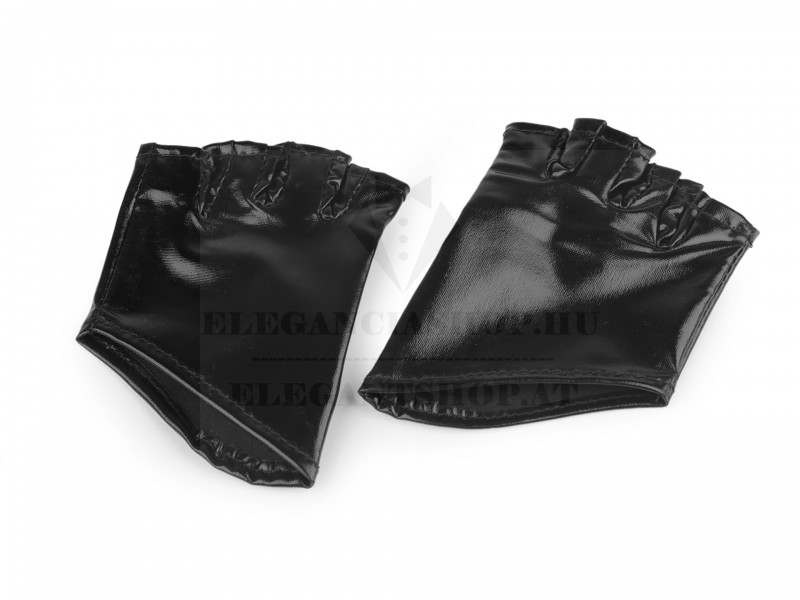  Újjatlan kesztyű latex imitáció Női kesztyű, téli sál