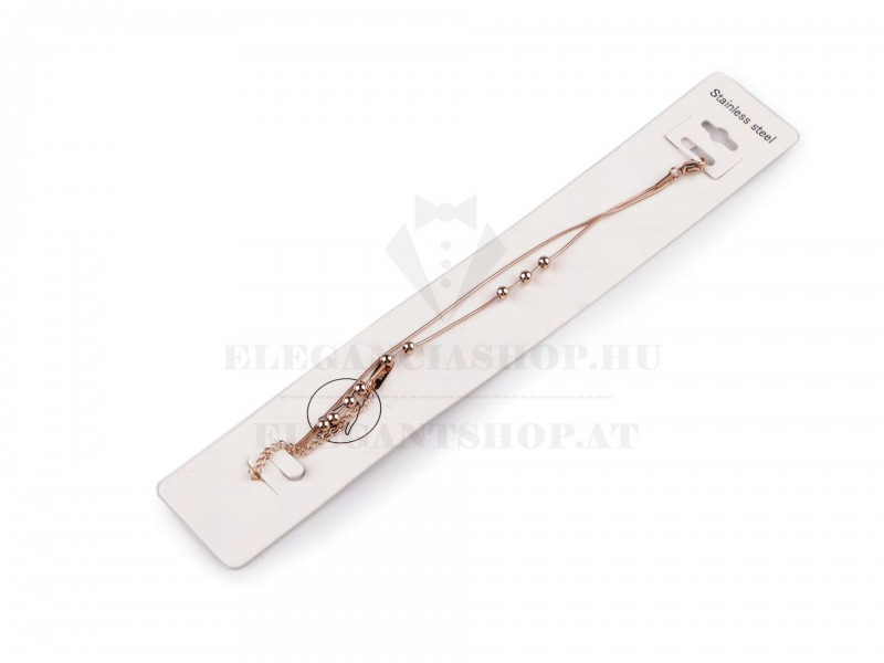 Dupla karkötő rozsdamentes acél Ékszer, hajdísz