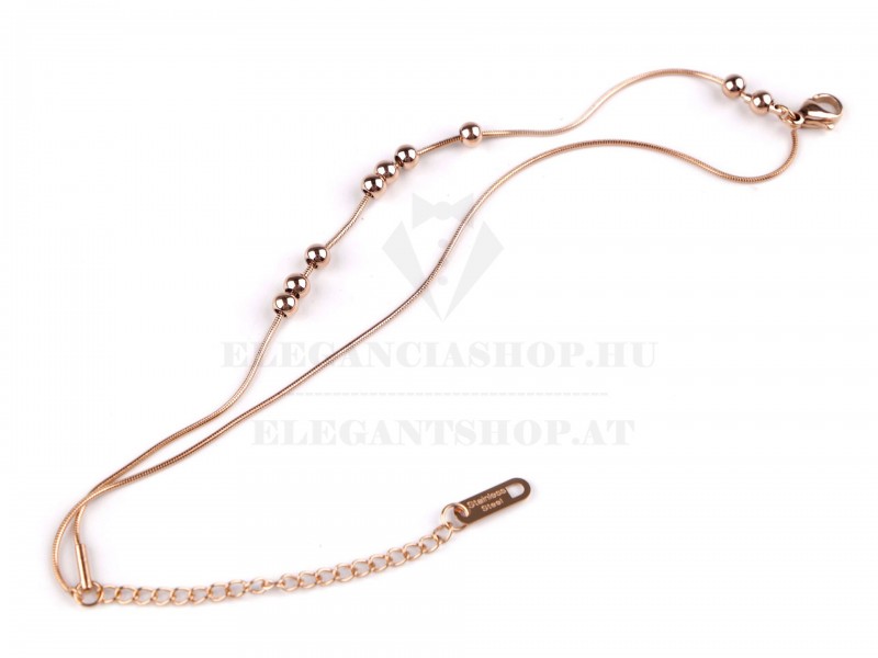 Dupla karkötő rozsdamentes acél Ékszer, hajdísz