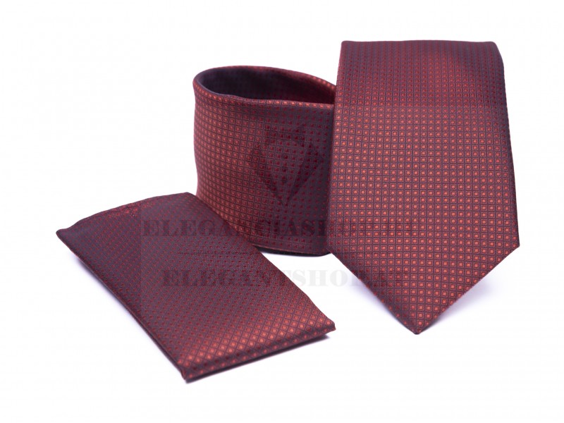 Prémium nyakkendő szett - Terracotta mintás Szettek