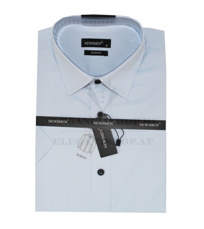      Newsmen r.u slim ing - Halványkék szövött Slim, Smart fazon