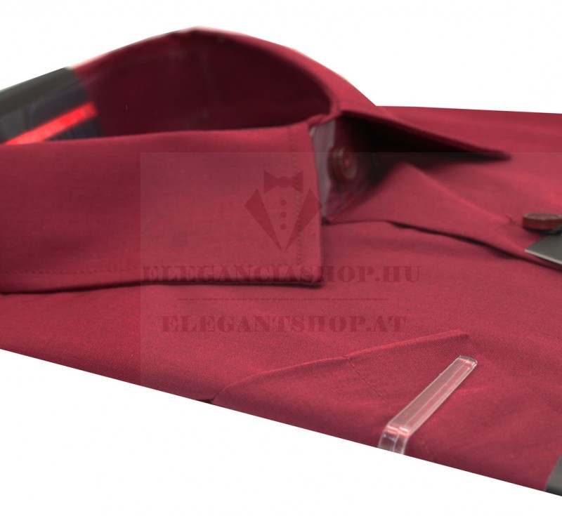                      Newsmen r.u normál fit ing - Bordó Egyszínű ing