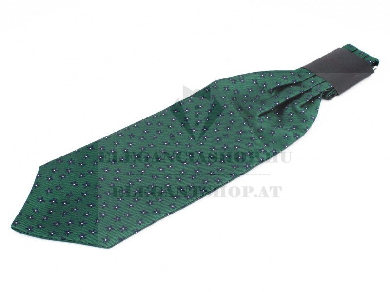 Goldenland ascot nyaksál - Sötétzöld aprómintás Goldenland ascot nyaksál - Sötétzöld aprómintás