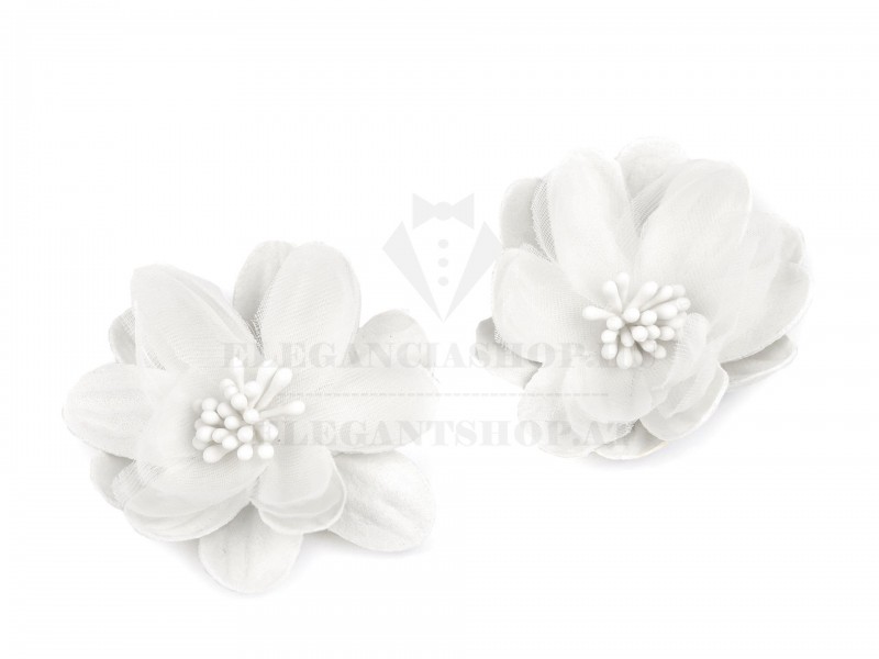 Textil virág 5 cm - 2 db/csomag Ékszer, hajdísz Textil virág 5 cm - 2 db/csomag Ékszer, hajdísz