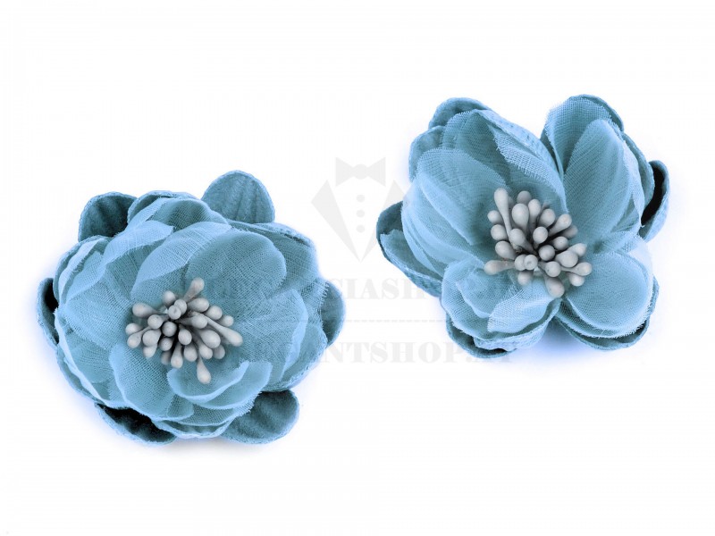 Textil virág 5 cm - 2 db/csomag Ékszer, hajdísz Textil virág 5 cm - 2 db/csomag Ékszer, hajdísz