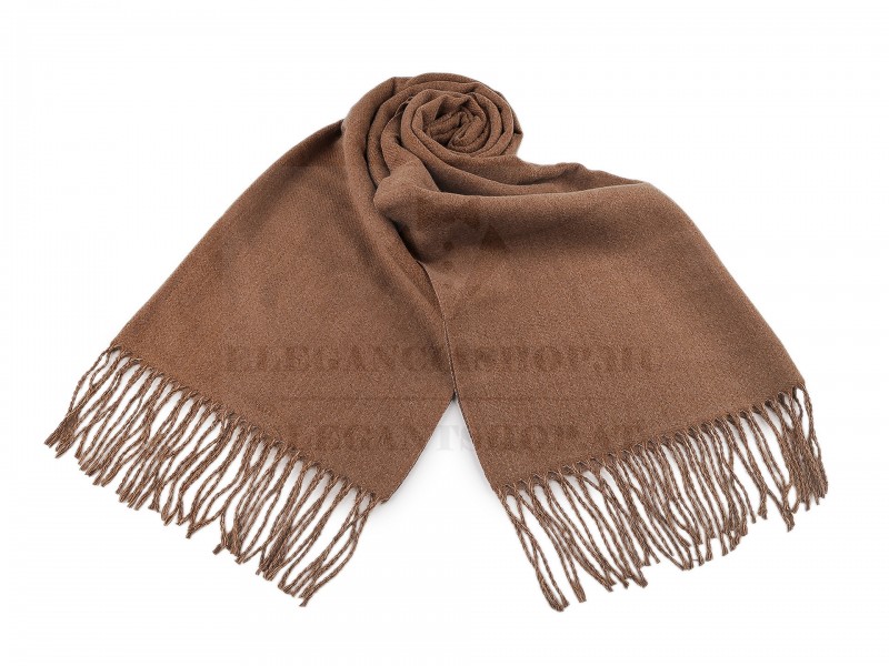 Téli sál rojtokkal Női divatkendő és sál Téli sál rojtokkal Női divatkendő és sál