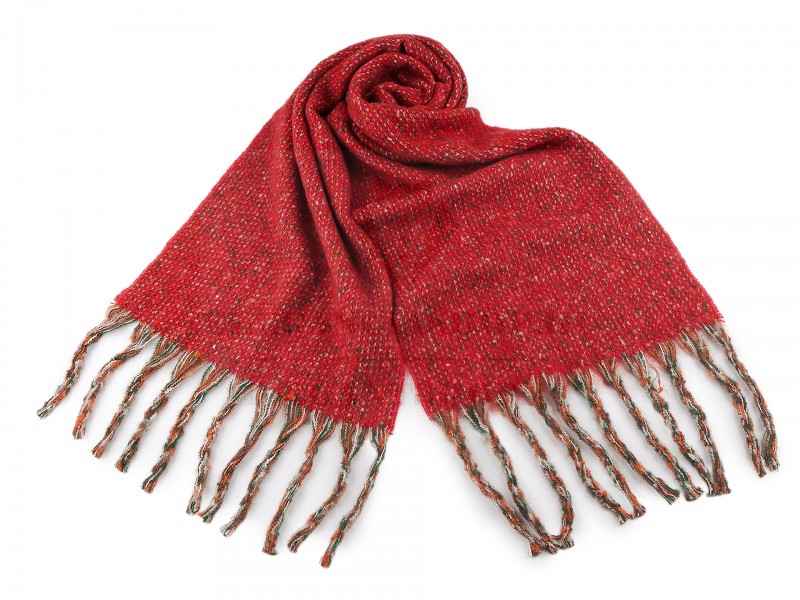 Téli sál rojtokkal Női divatkendő és sál Téli sál rojtokkal Női divatkendő és sál