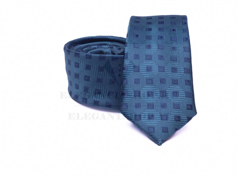 Prémium slim nyakkendő - Kék kockás Prémium slim nyakkendő - Kék kockás