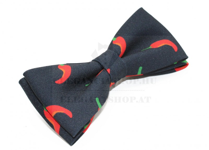 Prémium csokornyakkendő - Sötétkék paprika mintás Prémium csokornyakkendő - Sötétkék paprika mintás