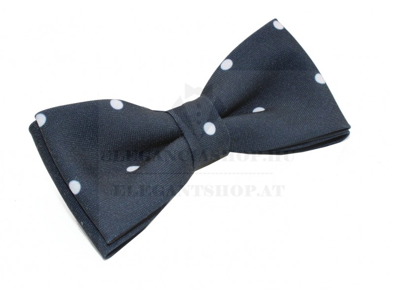 Prémium csokornyakkendő - Sötétkék-fehér pöttyös Prémium csokornyakkendő - Sötétkék-fehér pöttyös
