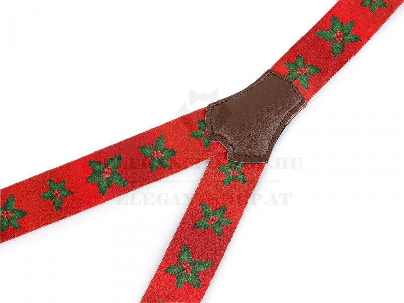                   Karácsonyi nadrágtartó - Piros Férfi nadrágtartó