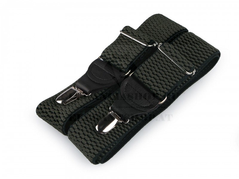     Nadrágtartó eko bőr - Sötétzölc Férfi nadrágtartó