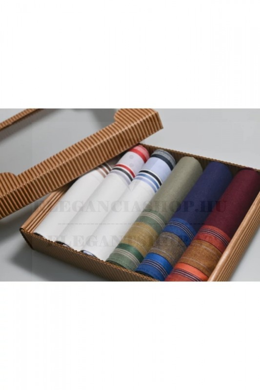      Ajándék zsebkendő szett - 6 db/csomag Pamut zsebkendő