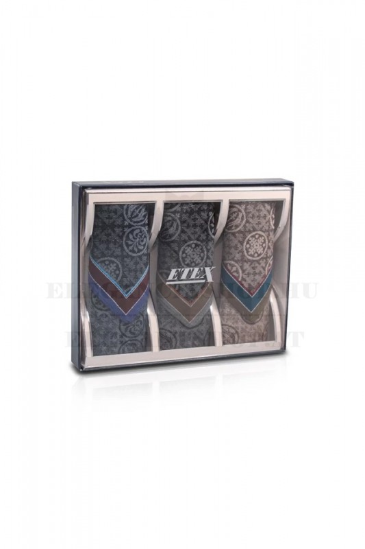            Férfi zsebkendő szett díszdobozban - 3 db