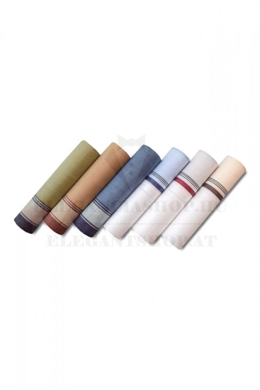     Zsebkendő csomag díszdobozban - 6 db Pamut zsebkendő