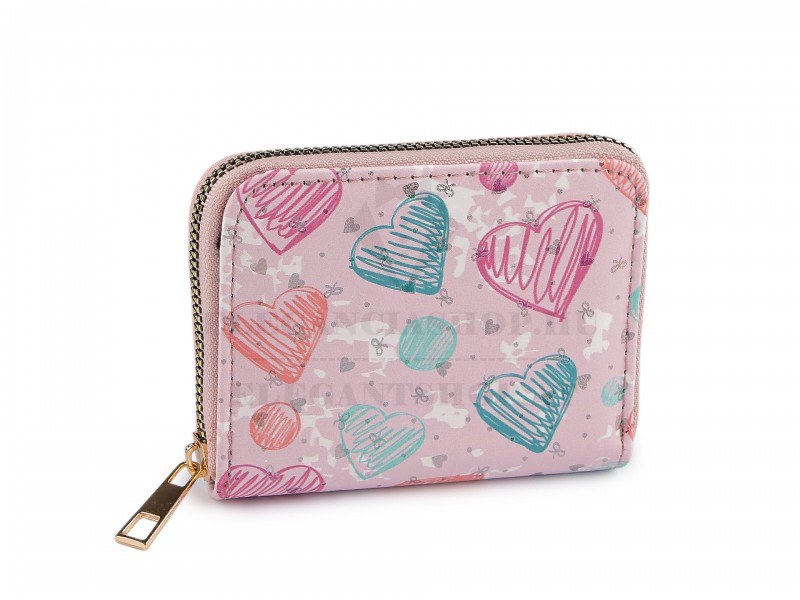 Női pénztárca szív - 9x11 cm