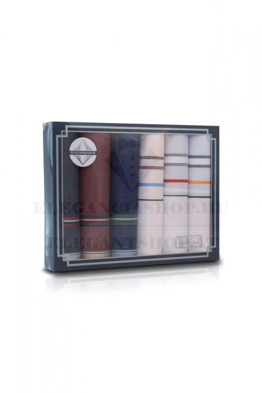 Zsebkendő csomag díszdobozban - 6 db Zsebkendő csomag díszdobozban - 6 db