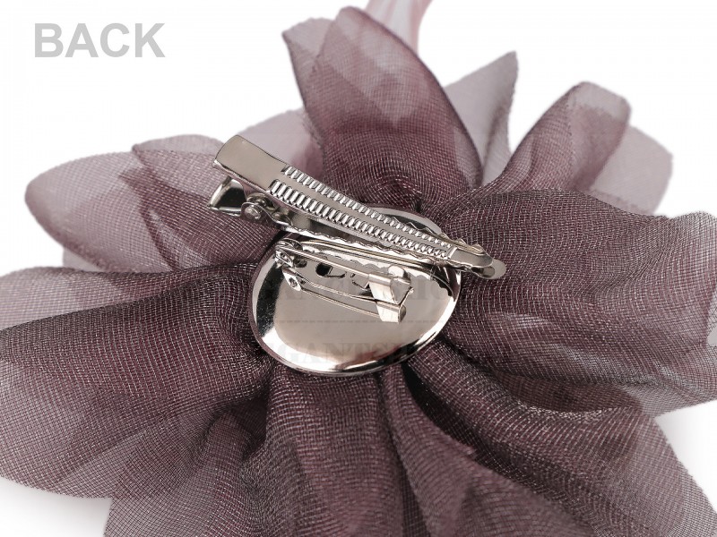                    Bross csiszolt üveggyöngyökkel és tollal Kitűzők, Brossok