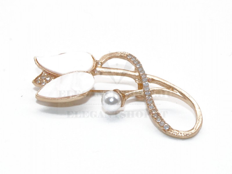                                              Arany bross tulipán Kitűzők, Brossok