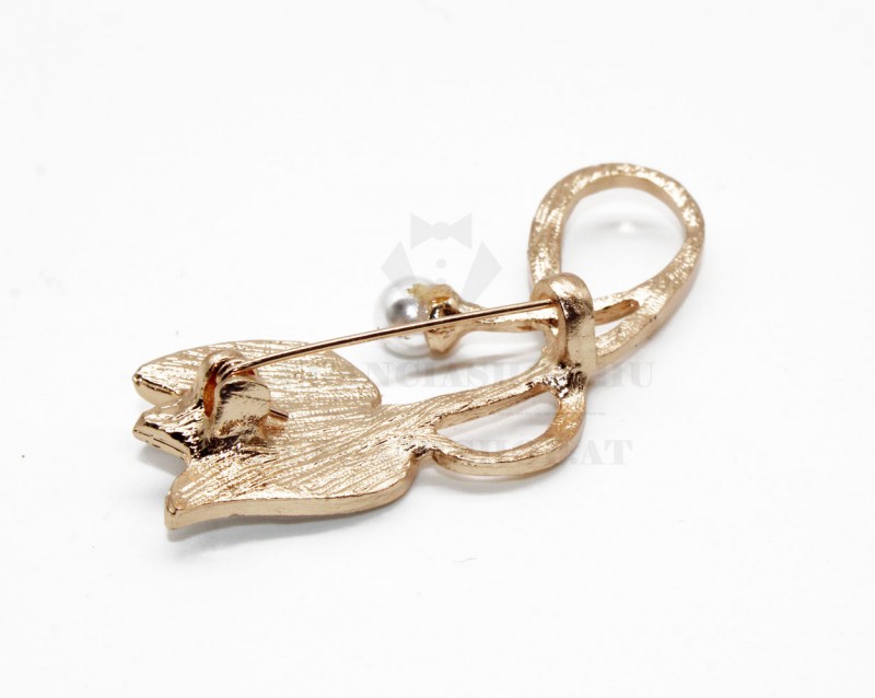                                              Arany bross tulipán Kitűzők, Brossok