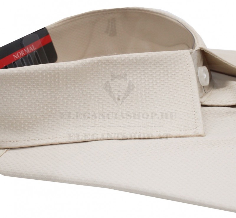                              NM h.u normál fit elasztikus ing - Drapp szövött Hosszúujjú ing