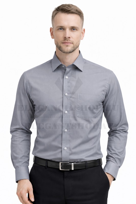             Newsmen h.u normál ing - Szürke Normál fazon