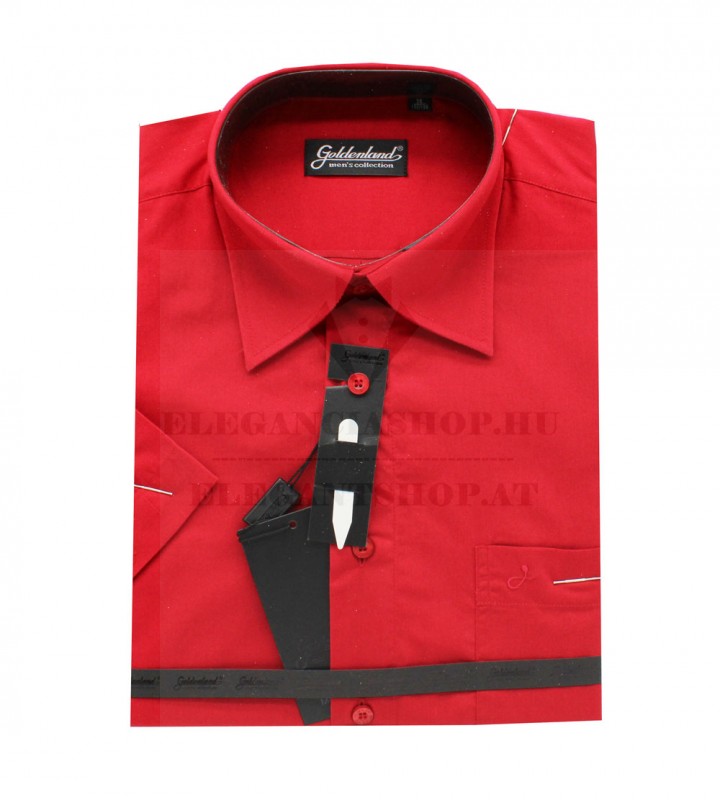   Goldenland rövidujjú ing - Piros