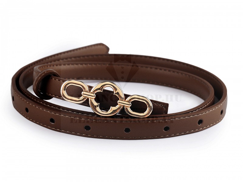          Női fémcsatos öv - Barna Női táska, pénztárca, öv