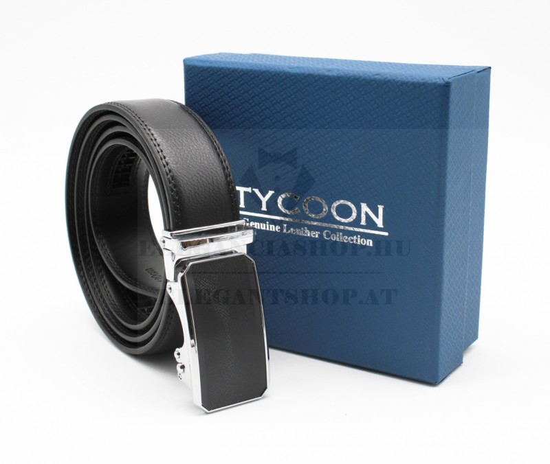                      Tycoon férfi bőr öv díszdobozban - Fekete
