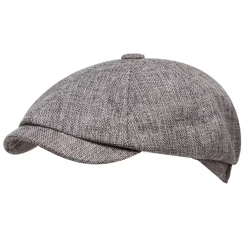 Gatsby lenes unisex sapka - Szürke Gatsby lenes unisex sapka - Szürke