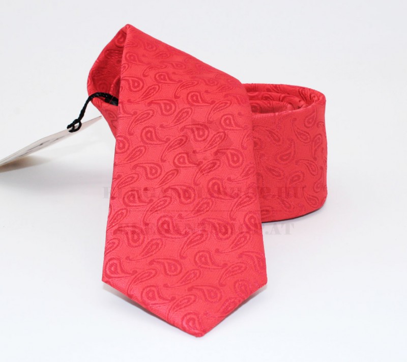 NM slim szövött nyakkendő - Piros virágmintás NM slim szövött nyakkendő - Piros virágmintás