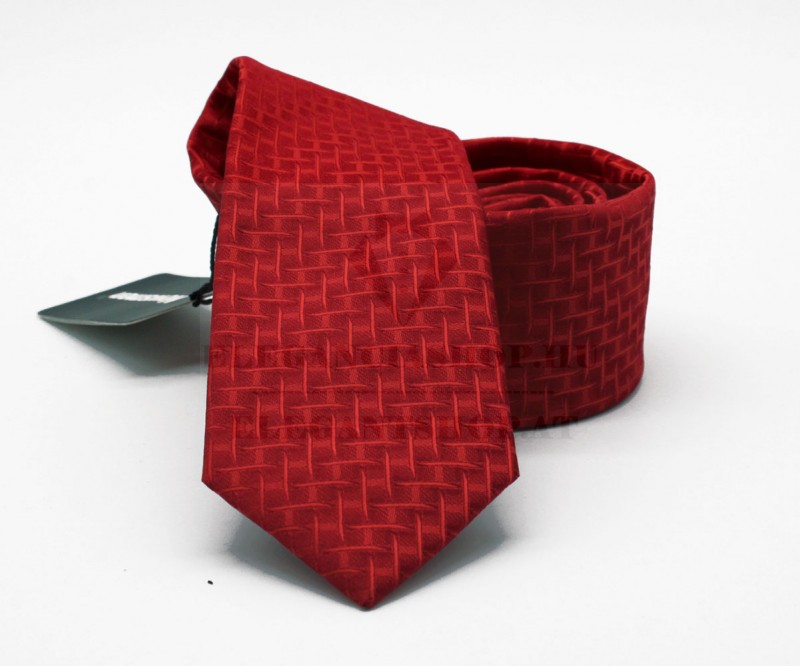 NM slim szövött nyakkendő - Piros mintás Mintás nyakkendők NM slim szövött nyakkendő - Piros mintás Mintás nyakkendők