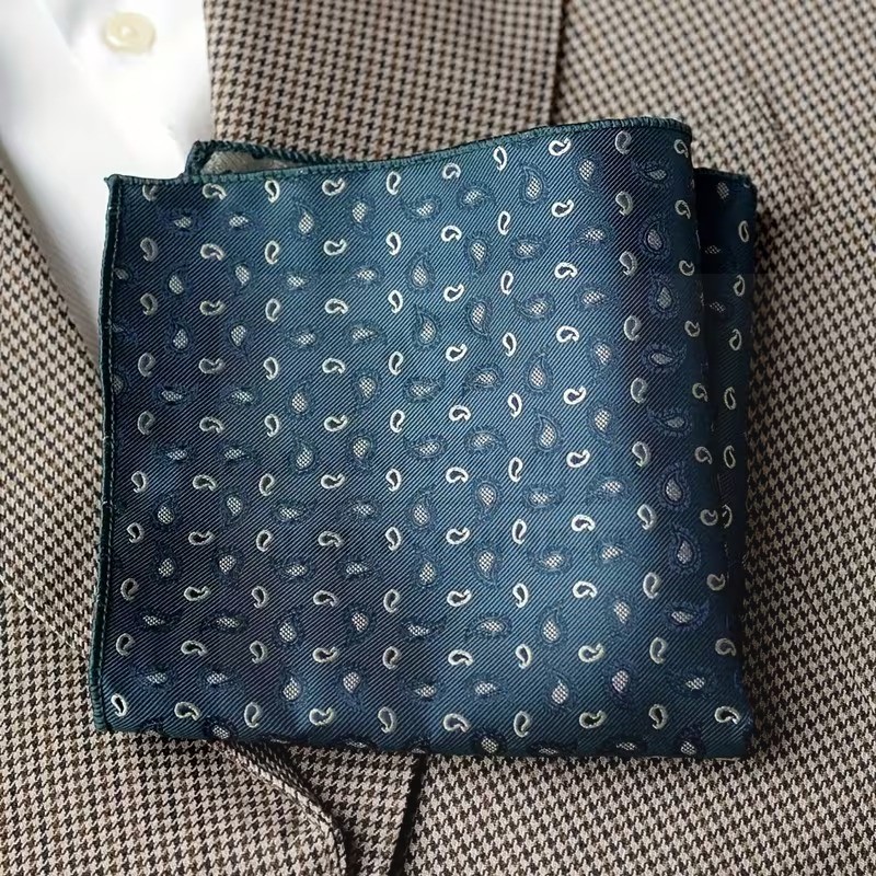 Exkluzív díszzsebkendő - Kék mintás Exkluzív díszzsebkendő - Kék mintás