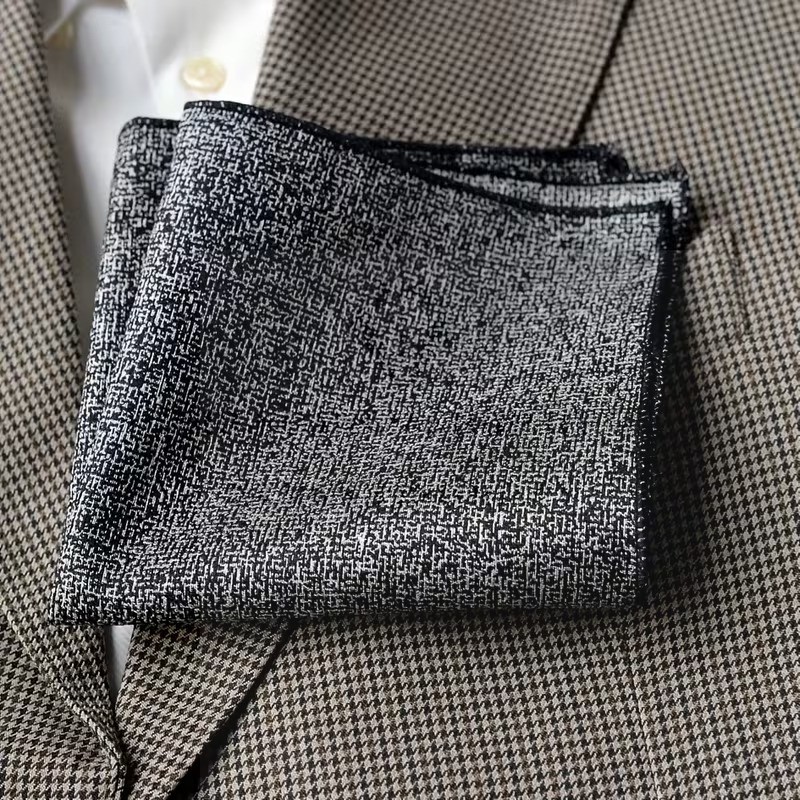 Exkluzív díszzsebkendő - Szürke melír Exkluzív díszzsebkendő - Szürke melír