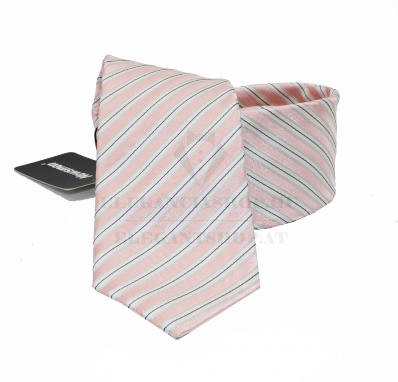                        NM normál nyakkendő - Rózsaszín csíkos