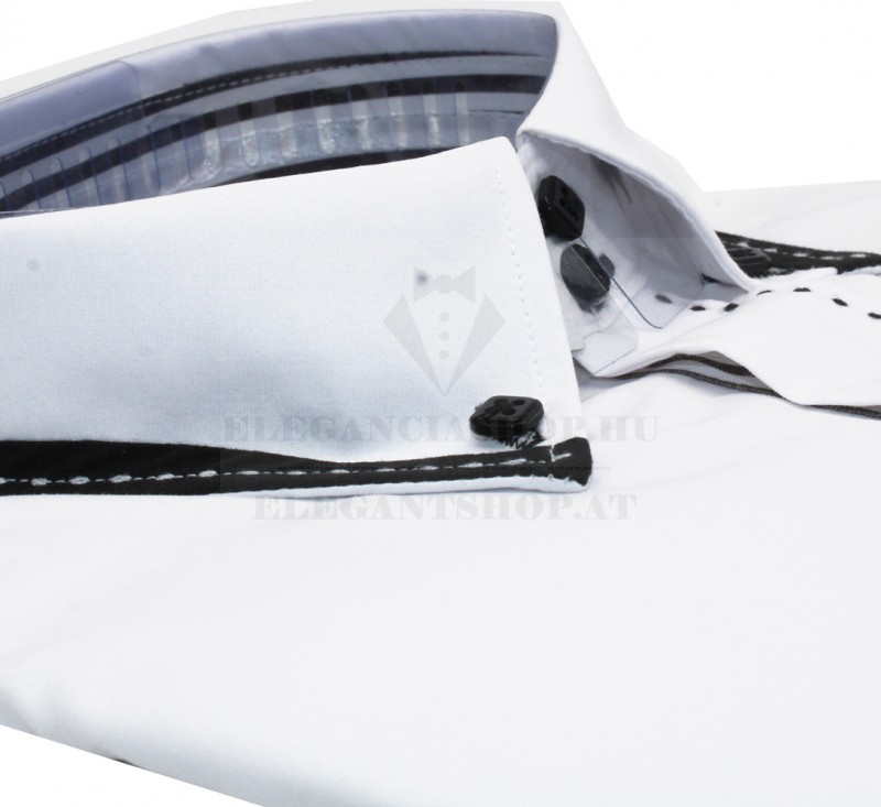             NM h.u slim ing - Fekete-fehér betétes Slim, Smart fazon