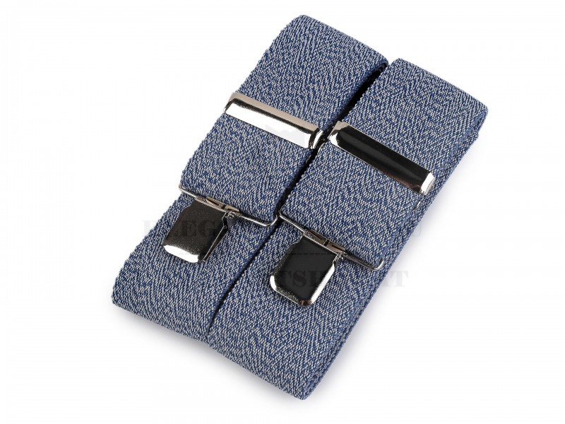                 Nadrágtartó extra széles - Kék Férfi nadrágtartó