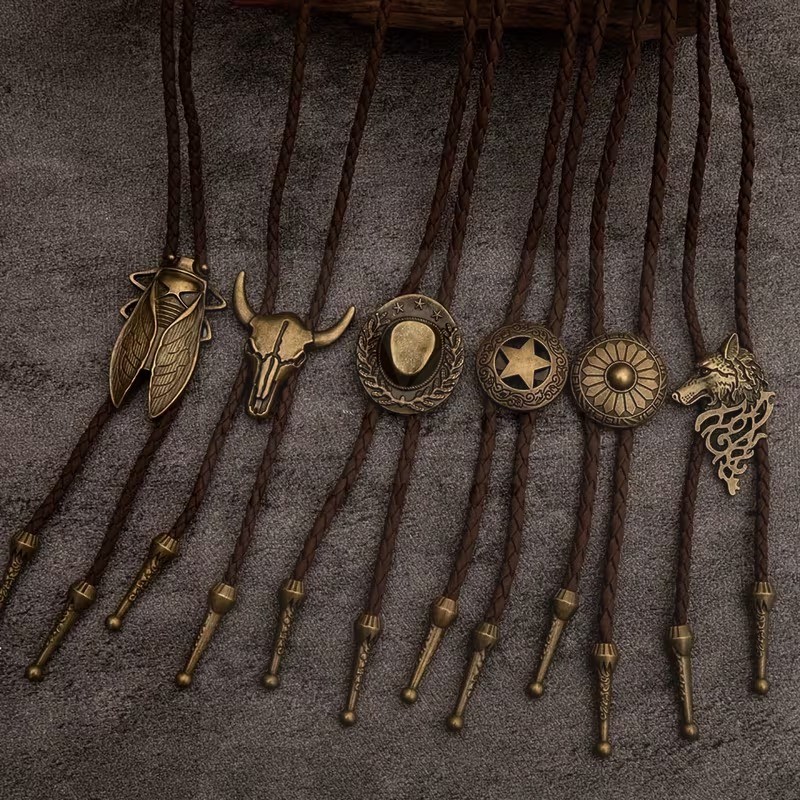 Cowboy bolo nyakkendő - Barna Férfi öv, ékszer Cowboy bolo nyakkendő - Barna Férfi öv, ékszer