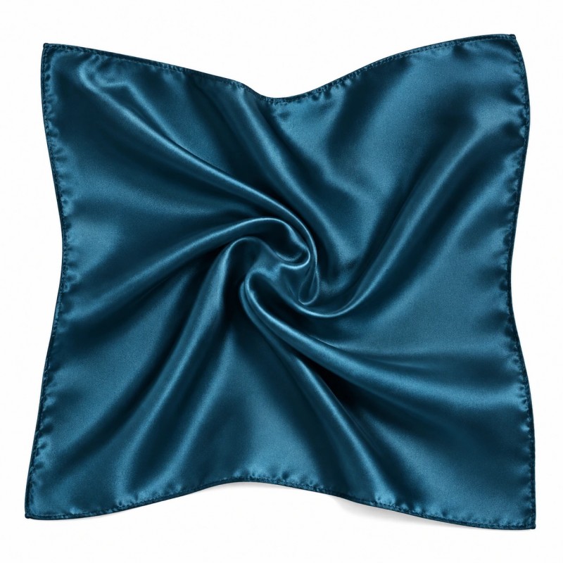             Szatén női kendő - Olajkék Női divatkendő és sál
