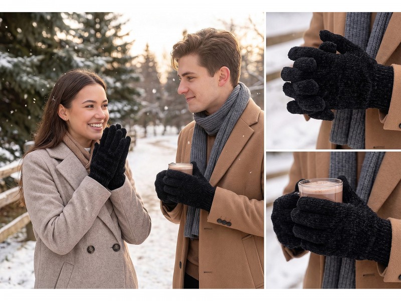 Zsenília kesztyű unisex Férfi kesztyű, sál Zsenília kesztyű unisex Férfi kesztyű, sál