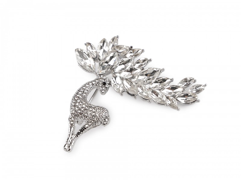 Bross csiszolt kövekkel szarvas kitűző Kitűzők, Brossok