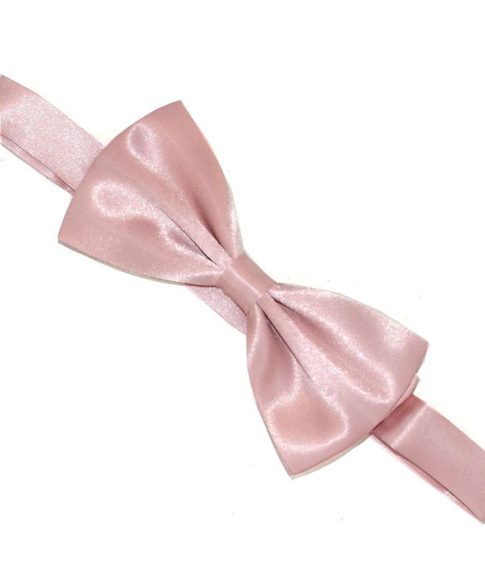 Zsorzsett szatén csokornyakkendő - Fáradt rózsaszín Csokornyakkendő