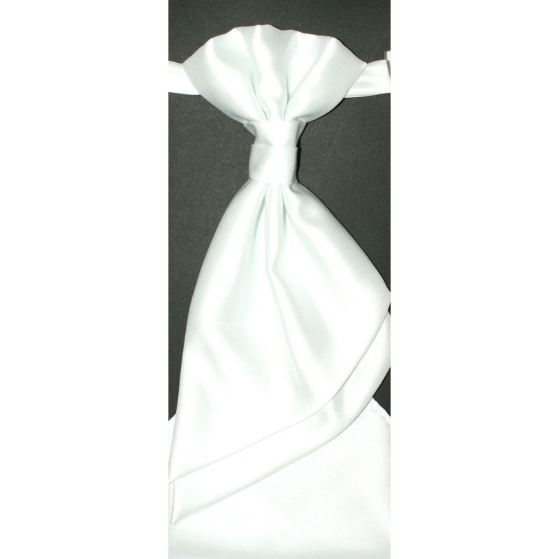 Goldenland francia nyakkendő,díszzsebkendővel - Fehér
