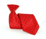 Gumis gyereknyakkendő - Piros pöttyös Gyerek nyakkendők