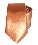 Szatén slim nyakkendő - Aranybarna