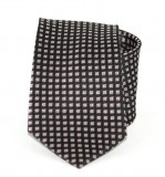 Exkluzív selyem nyakkendő - Fekete mintás Aprómintás nyakkendők