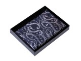 Paisley díszzsebkendő dobozban - Sötétkék Diszzsebkendő