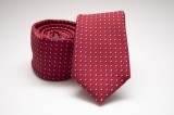    Prémium slim nyakkendő - Piros pöttyös Aprómintás nyakkendő