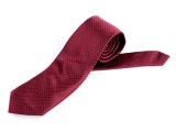 Szatén pöttyös nyakkendő - Meggybordó