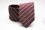 Prémium nyakkendő - Burgundi csíkos